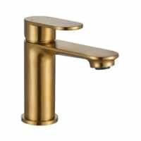 Ripley Monobloc Basin Mixer Tap - Brushed Brass - Signature