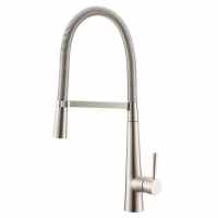 Evolve Spring Pull Out Kitchen Tap - Brushed Nickel