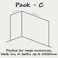 Nuance Two Sided Shower Board Kit Up To 1200 x 1800 - Pack B by BushBoard 