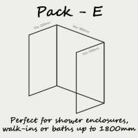 Nuance Three Sided Shower Board Kit Up To 1200 x 1200 x 1200 - Pack D BushBoard