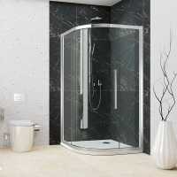 Aquaglass+ Sphere 1000 x 800mm Right Hand One Door Tinted Glass Offset Quadrant Shower Enclosure