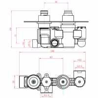 Aqualisa Q Exposed Digital Shower with Bath Filler - HP/COMBI 