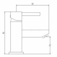 Sagittarius Oveta Monobloc Basin Mixer Tap with Sprung Waste