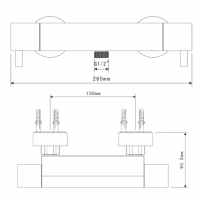 York Traditional Dual Head Exposed Thermostatic Shower Valve