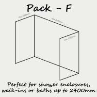 Nuance Three Sided Shower Board Kit Up To 1200 x 1800 x 1200mm - Pack E Bushboard