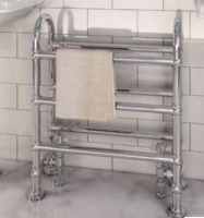 Bayswater Juliet 1550 x 598mm Floor Mounted Traditional Towel Rail - Chrome