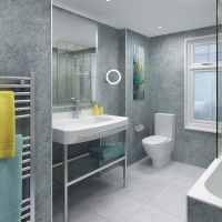 Perform Panel Grey Bonito 1200mm Bathroom Wall Panels