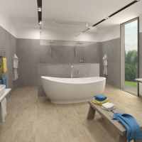 Wetwall Light Sandstone Shower Panel