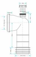 McAlpine 14 Degree Angle MACFIT WC Connector - MAC-7A