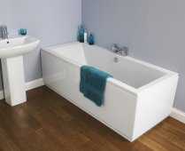 Asselby Square Double Ended Bath - 1700 x 700mm - NBA509 - Nuie