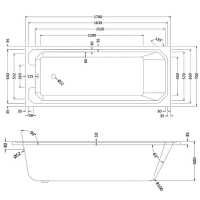 Carron Quantum 1700 x 750 Single Ended Bath - 5mm