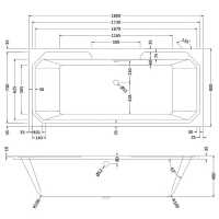 RAK Washington 1700 x 750mm Single Ended Bath