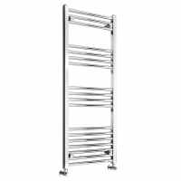 Reina Capo Flat Towel Rail - 1200 x 500mm - Chrome - FREE Valves