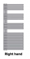 Eastbrook Tuscan 1750 x 600mm White Towel Radiator