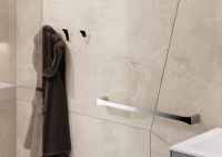 Tecno Project Brushed Nickel Towel Rail - 660mm - Origins Living