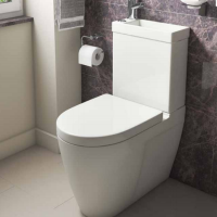 Athena Vault 2 in 1 WC & Gloss White Vanity Unit 500mm 