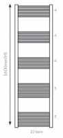 Hugo2 1212 x 600mm Towel Radiator - Matt Black - High Heat Output - Tissino