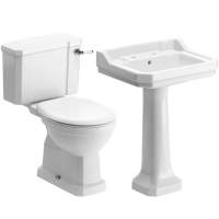 Shetland 4 Piece Toilet & 2TH Basin Set