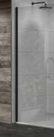 Sommer 1100mm Black Wetroom Glass Panel