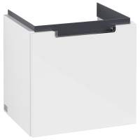 Villeroy & Boch Avento 340mm Right Hand 1 Door Bathroom Vanity Unit And Left Hand Basin - Crystal Grey