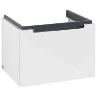 Villeroy & Boch Avento 340mm Left Hand 1 Door Bathroom Vanity Unit And Left Hand Basin - Stone Oak