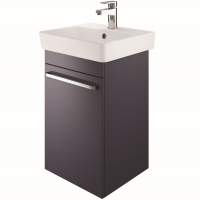 The White Space Wall Hung Vanity Unit - 450mm Dark Indigo Blue