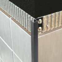 Genesis 8mm Bright Silver Aluminium Straight Edge Tile Trim 2.5m