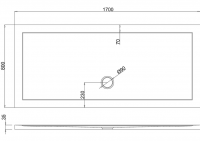 TrayMate TM25 Symmetry Shower Tray - 1200 x 700mm