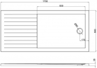 Zamori 1600 x 800mm Walk in Shower Tray - Z1187