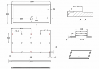 MX Elements 1300 x 800 Anti Slip Rectangular Stone Resin Shower Tray