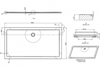 TrayMate TM25 Symmetry Anti-slip Shower Tray - 1600 x 900mm 