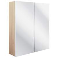 Termonde 600mm 2 Door Mirrored Wall Unit - Matt White