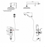 Burlington Trent Concealed Traditional Shower - Slide Rail, Hose and Handset - TF1H