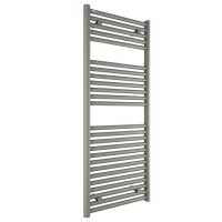 Hugo2 1212 x 500mm Electric Towel Radiator - Lusso Grey - High Heat Output - Tissino