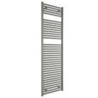 Hugo2 1652 x 500mm Electric Towel Radiator - Lusso Grey - High Heat Output - Tissino