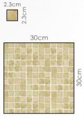 Abacus Travertine Marble Mosaic Single Colour 4.9cm 30 x 30cm