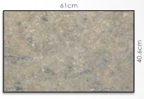 Abacus Silver Travertine Stone Tiles - 40.6 x 40.6cm