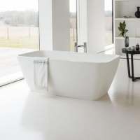 Clearwater Vicenza Grande 1800 x 800 Clear Stone Freestanding Bath