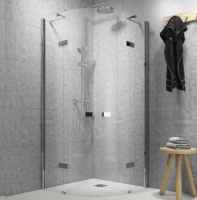 Vodas 8 Stella 1000 Frameless Hinge Door Quadrant Shower Enclosure - Silver