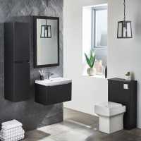 Muro 800 Basin Cabinet in White - Scudo Bathrooms