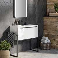 Bella 500 Wall Cabinet in Matt Grey - Scudo