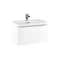 Muro 600 Basin Cabinet in White - Scudo Bathrooms