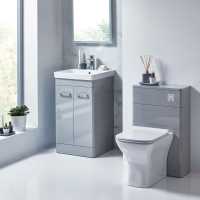 Rossini 500 Vanity Unit in Pebble Grey - Scudo