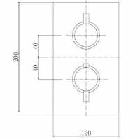 Niagara Equate Round Brushed Brass Thermostatic Dual Head Shower Set