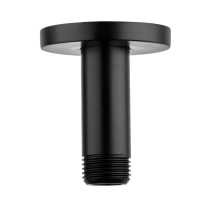 Equate Round Ceiling Mounted Shower Arm 65mm - Matt Black - 9346BL