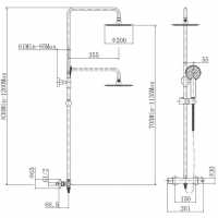 Ripley Round Thermostatic Dual Head Shower Set - Brushed Brass - Signature