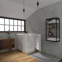 Aventis Bath - Walk In Bath - Non Lift (1690 x 690mm) & front Panel Mantaleda