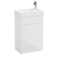 Athena Vault 2 in 1 WC & Natural Oak Vanity Unit 500mm 