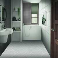 Ambience - Walk In Deep Soaker Bath (980 x 755mm) With Side Panel Mantaleda