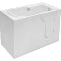 Athena - Mini Walk In Deep Soaker Bath (1060 x 660mm) With front Panel Mantaleda